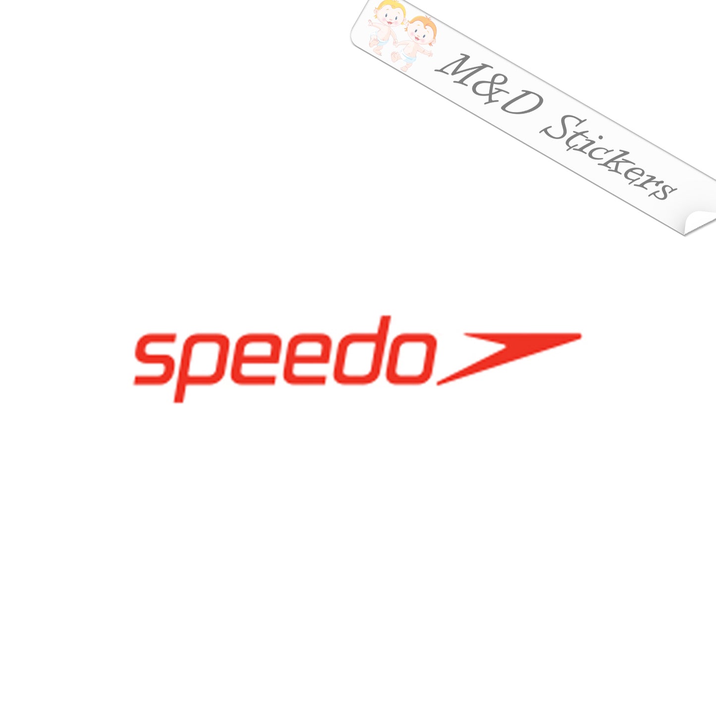 2x Speedo Logo Vinyl Decal Sticker Different colors & size for Cars/Bikes/Windows