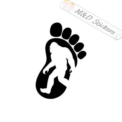 2x Bigfoot Vinyl Decal Sticker Different colors & size for Cars/Bikes/Windows