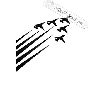 2x Air force Jet Fighters Vinyl Decal Sticker Different colors & size for Cars/Bikes/Windows