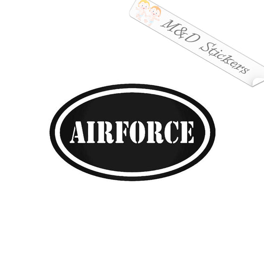 2x US Air Force Vinyl Decal Sticker Different colors & size for Cars/Bikes/Windows