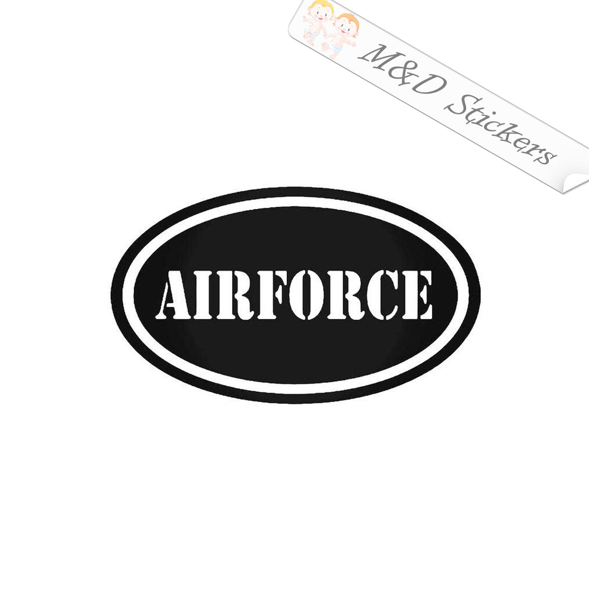 2x US Air Force Vinyl Decal Sticker Different colors & size for Cars/B