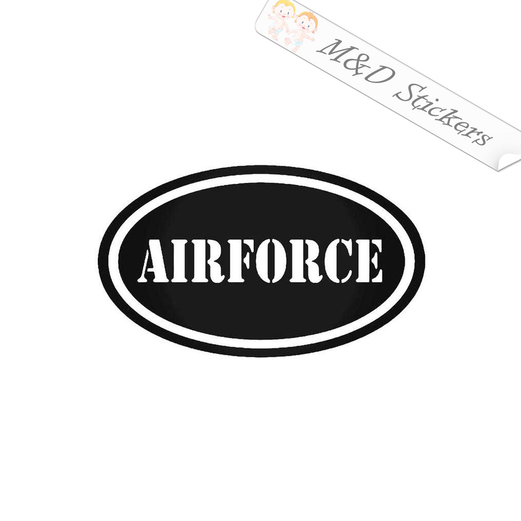 2x US Air Force Vinyl Decal Sticker Different colors & size for Cars/Bikes/Windows