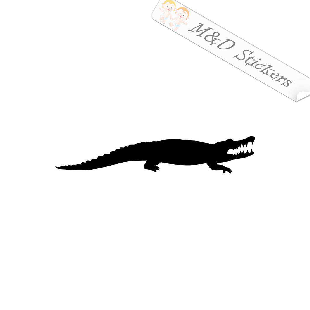 2x Alligator Vinyl Decal Sticker Different colors & size for Cars/Bikes/Windows