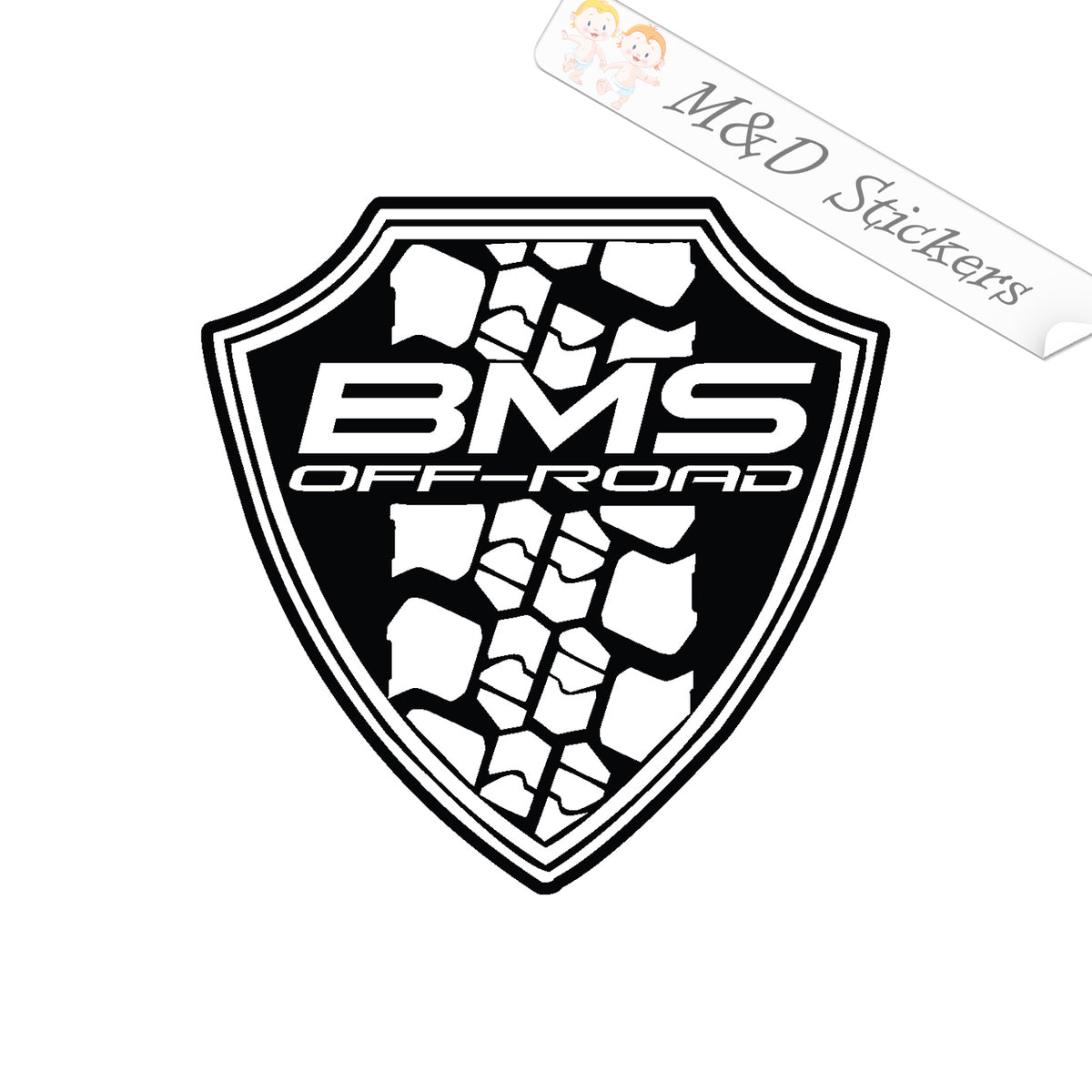 2x BMS offroad Vinyl Decal Sticker Different colors & size for Cars/Tr ...