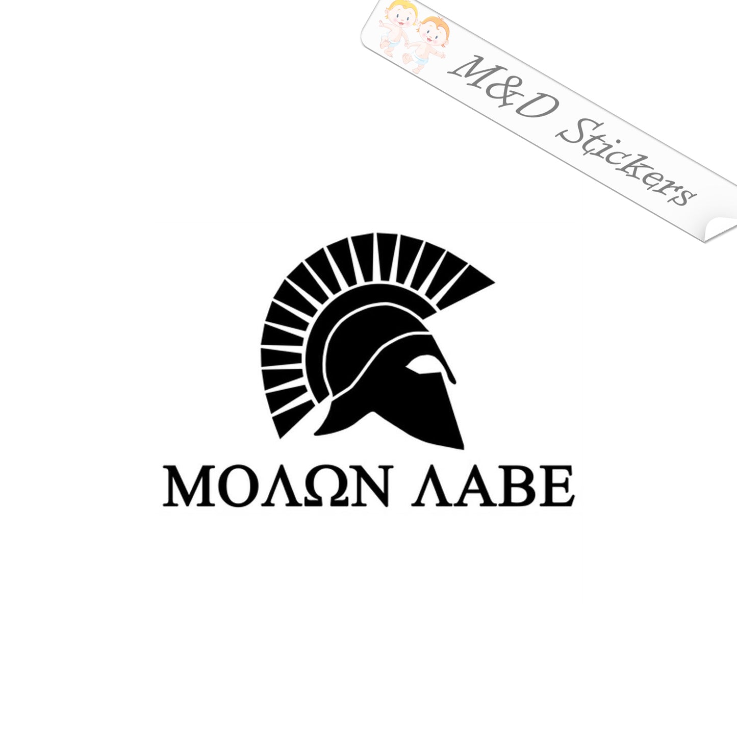 2x Molon Labe Vinyl Decal Sticker Different colors & size for Cars/Bikes/Windows