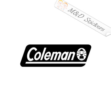 2x Coleman Logo Vinyl Decal Sticker Different colors & size for Cars/Bikes/Windows