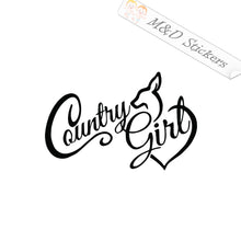 2x Country girl Vinyl Decal Sticker Different colors & size for Cars/Bikes/Windows