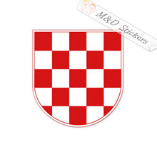 2x Croatian Coat of Arms Vinyl Decal Sticker Different colors & size for Cars/Bikes/Windows