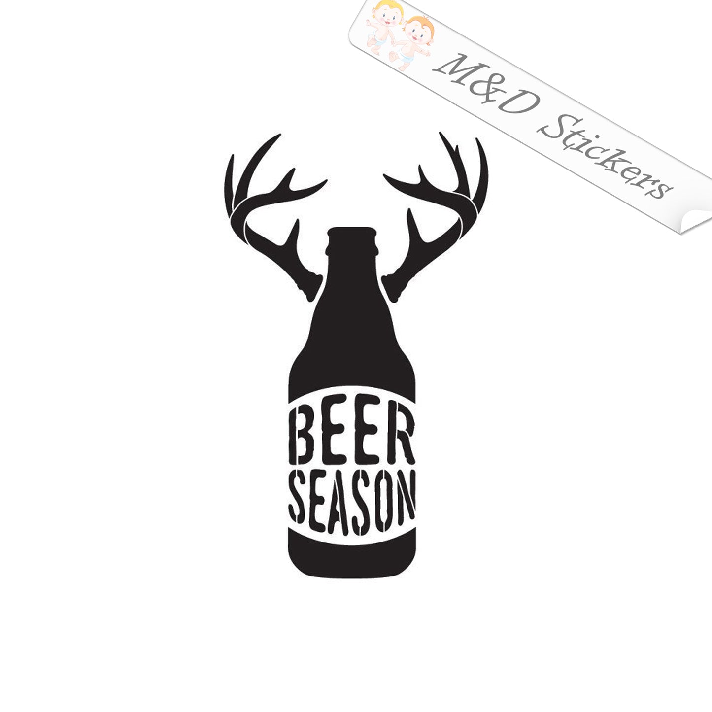 2x Beer season Vinyl Decal Sticker Different colors & size for Cars/Bikes/Windows