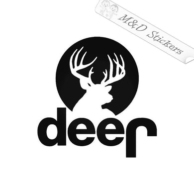 2x Jeep - deer Vinyl Decal Sticker Different colors & size for Cars/Bikes/Windows