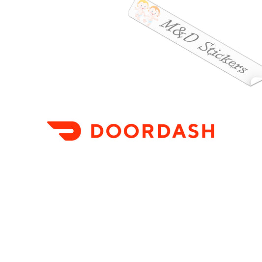 Doordash Logo (4.5" - 30") Vinyl Decal in Different colors & size for Cars/Bikes/Windows