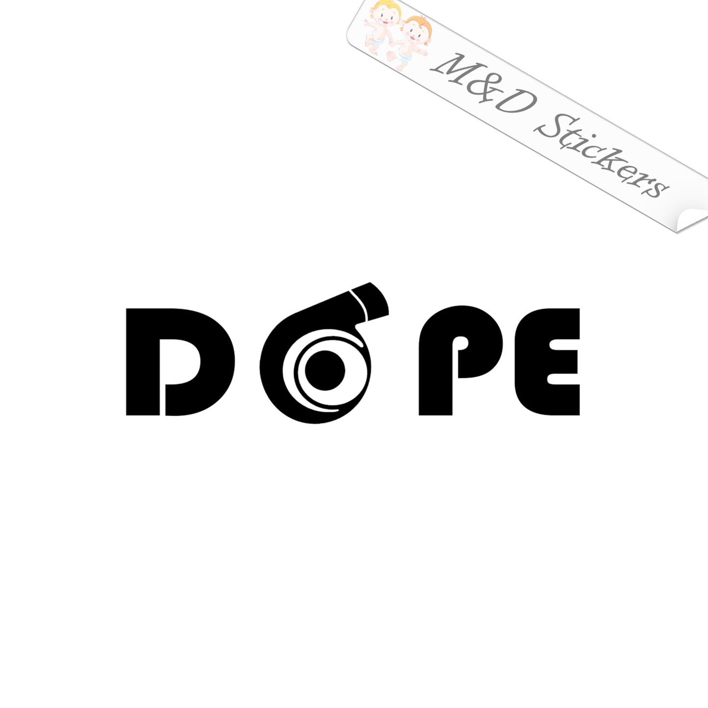 2x Turbo Boost Dope Vinyl Decal Sticker Different colors & size for Cars/Bikes/Windows