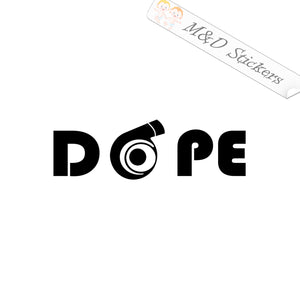 2x Turbo Boost Dope Vinyl Decal Sticker Different colors & size for Cars/Bikes/Windows