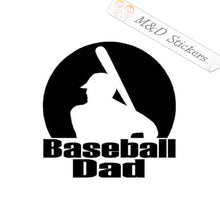 2x Baseball dad Vinyl Decal Sticker Different colors & size for Cars/Bikes/Windows