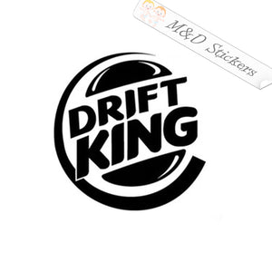 2x Drift King funny Vinyl Decal Sticker Different colors & size for Cars/Bikes/Windows