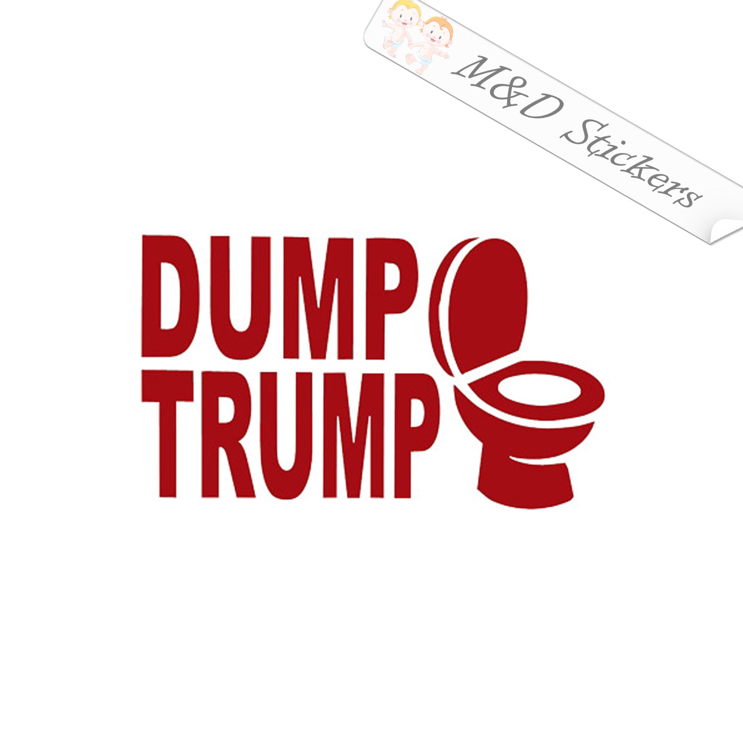 2x Dump Trump 2020 Election Vinyl Decal Sticker Different colors & siz ...