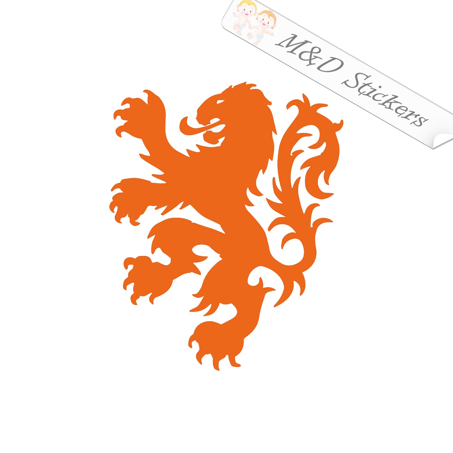 2x Holland Netherlands Dutch Lion Coat of Arms Vinyl Decal Sticker Different colors & size for Cars/Bikes/Windows