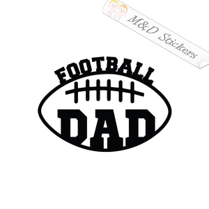 2x Football dad Vinyl Decal Sticker Different colors & size for Cars/Bikes/Windows