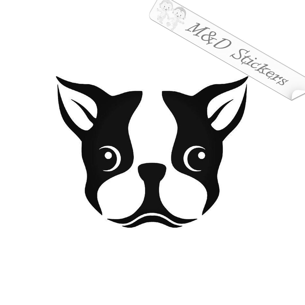 2x French Bulldog Dog Vinyl Decal Sticker Different colors & size for Cars/Bikes/Windows