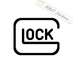 Glock guns Logo (4.5" - 30") Vinyl Decal in Different colors & size for Cars/Bikes/Windows