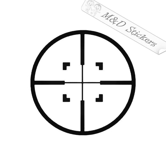 2x Hunting Crosshair Vinyl Decal Sticker Different colors & size for Cars/Bikes/Windows