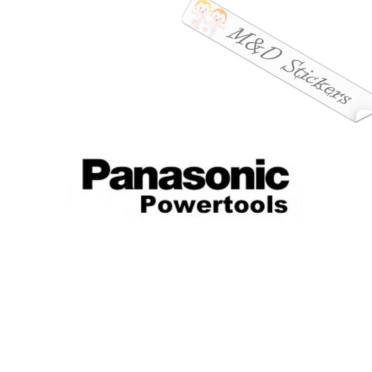 2x Panasonic tools logo Vinyl Decal Sticker Different colors & size for Cars/Bikes/Windows