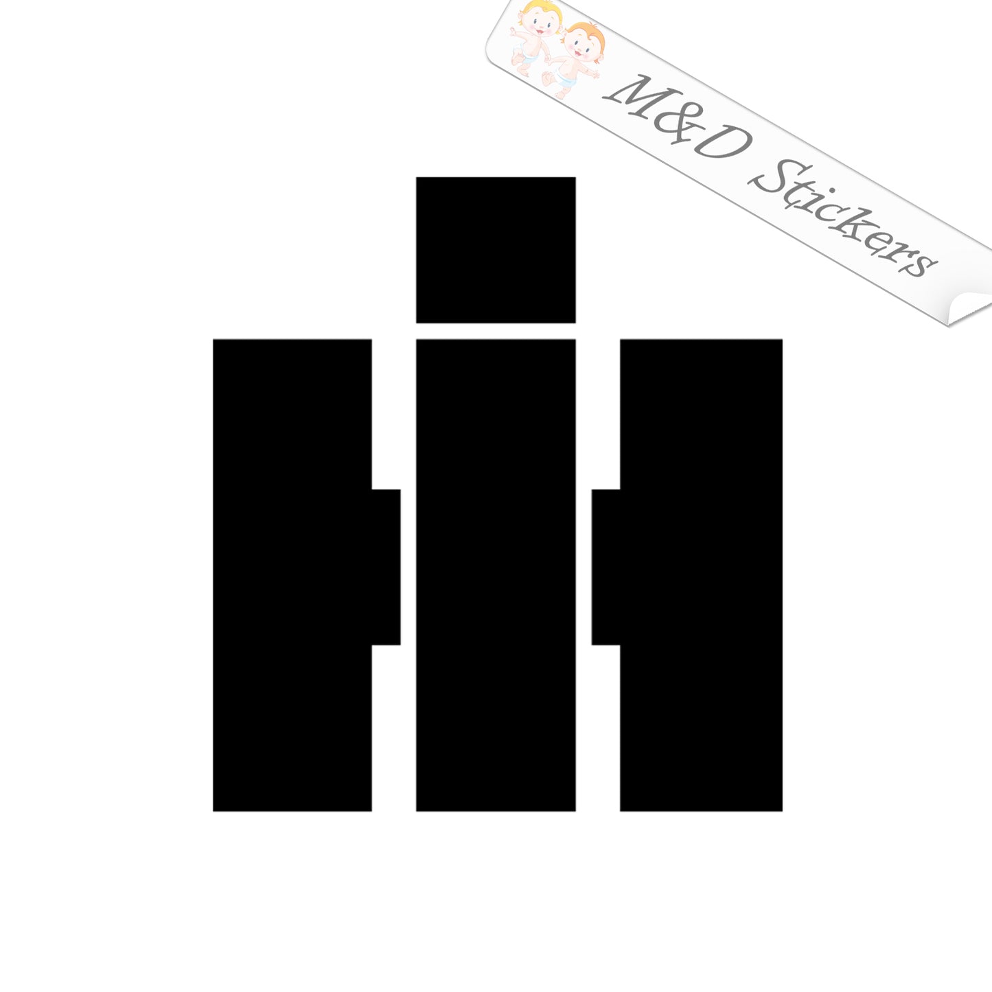 2x International Harvester Logo Vinyl Decal Sticker Different colors & size for Cars/Bikes/Windows