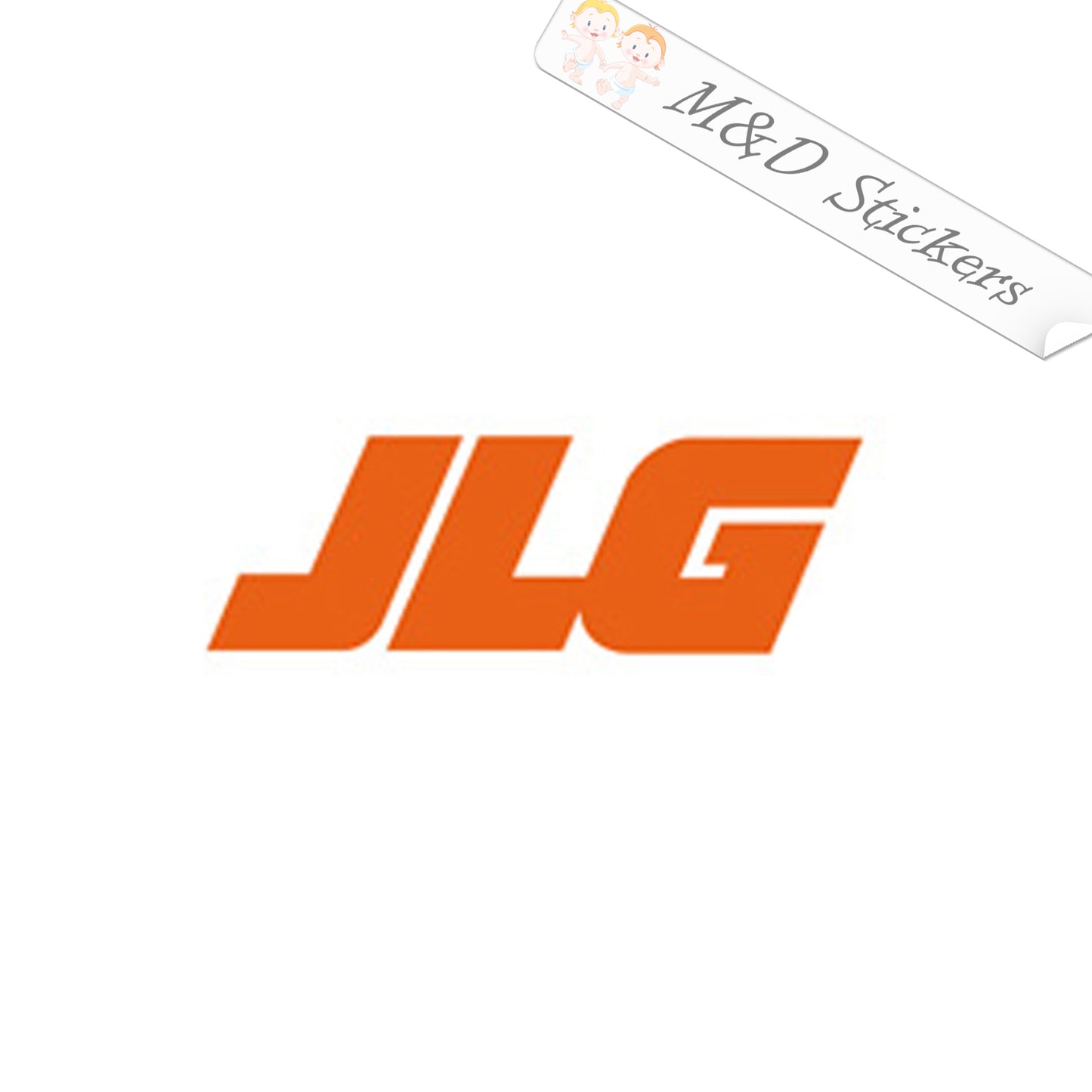 2x JLG Construction Logo Vinyl Decal Sticker Different colors & size for Cars/Bikes/Windows