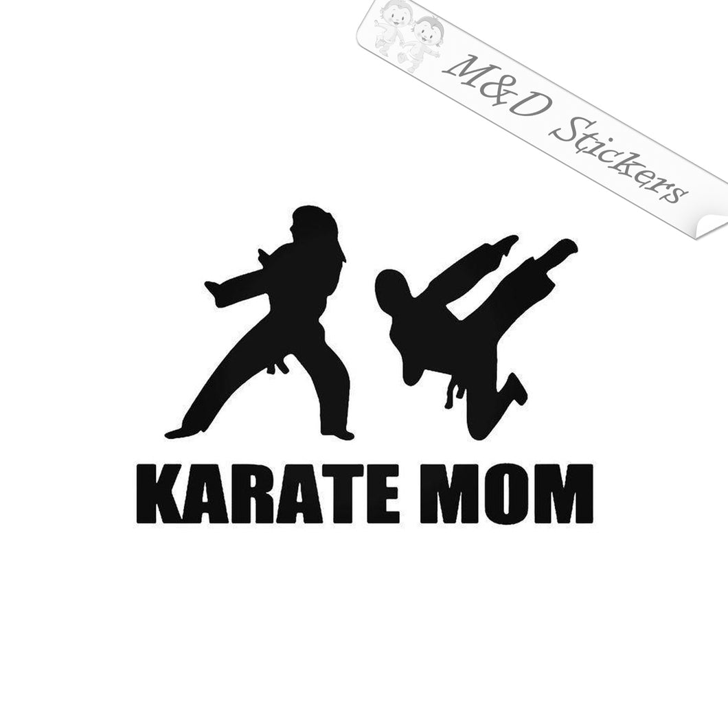 2x Karate mom Vinyl Decal Sticker Different colors & size for Cars/Bikes/Windows