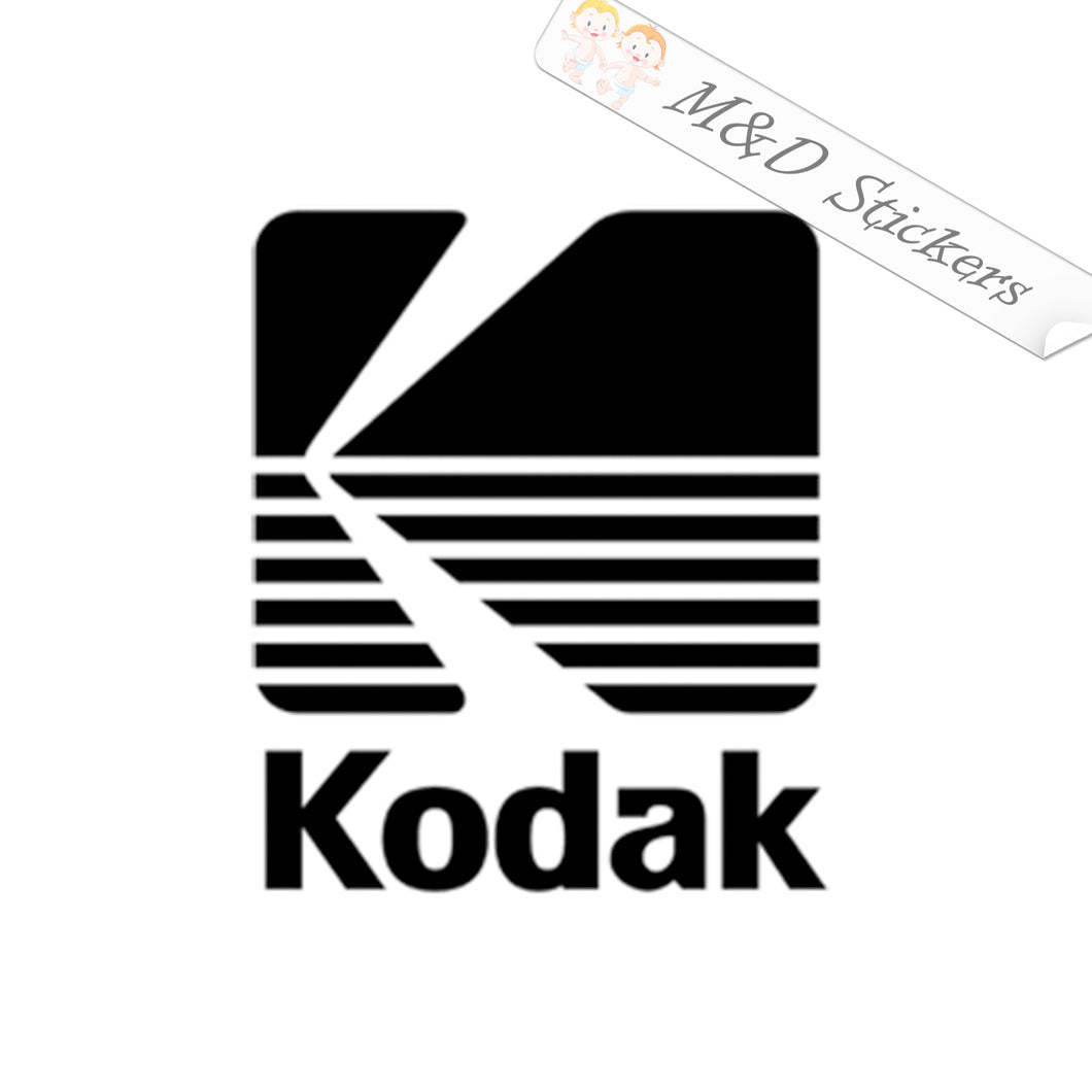2x Kodak Logo Vinyl Decal Sticker Different colors & size for Cars/Bikes/Windows