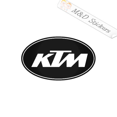 2x KTM Logo Vinyl Decal Sticker Different colors & size for Cars/Bikes/Windows