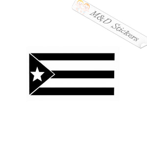 2x Puerto Rico Flag Vinyl Decal Sticker Different colors & size for Cars/Bikes/Windows