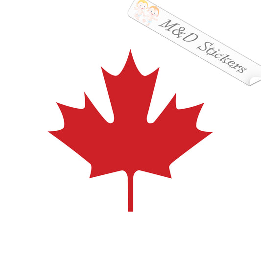 2x Maple Leaf Vinyl Decal Sticker Different colors & size for Cars/Bikes/Windows