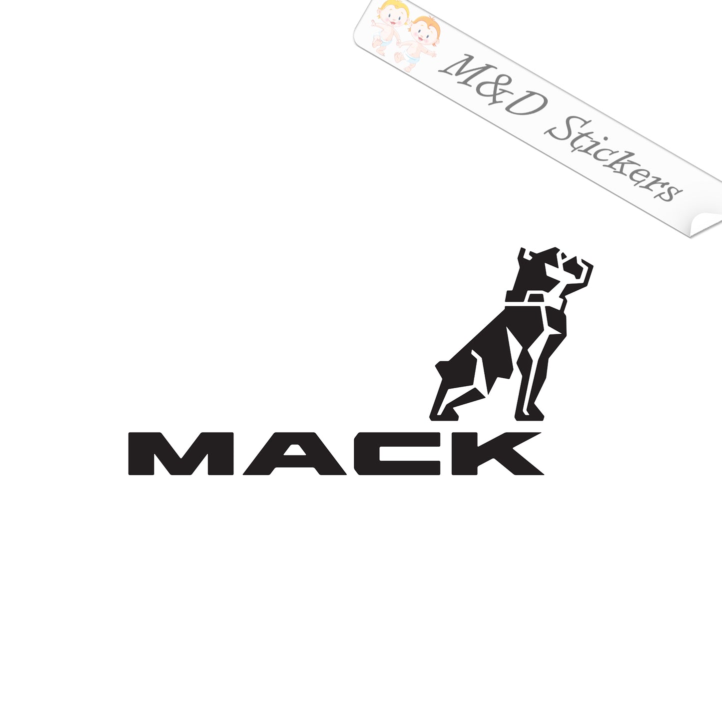 2x Mack Trucks Logo Decal Sticker Different colors & size for Cars/Bikes/Windows