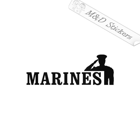 2x USMC Marines Vinyl Decal Sticker Different colors & size for Cars/Bikes/Windows