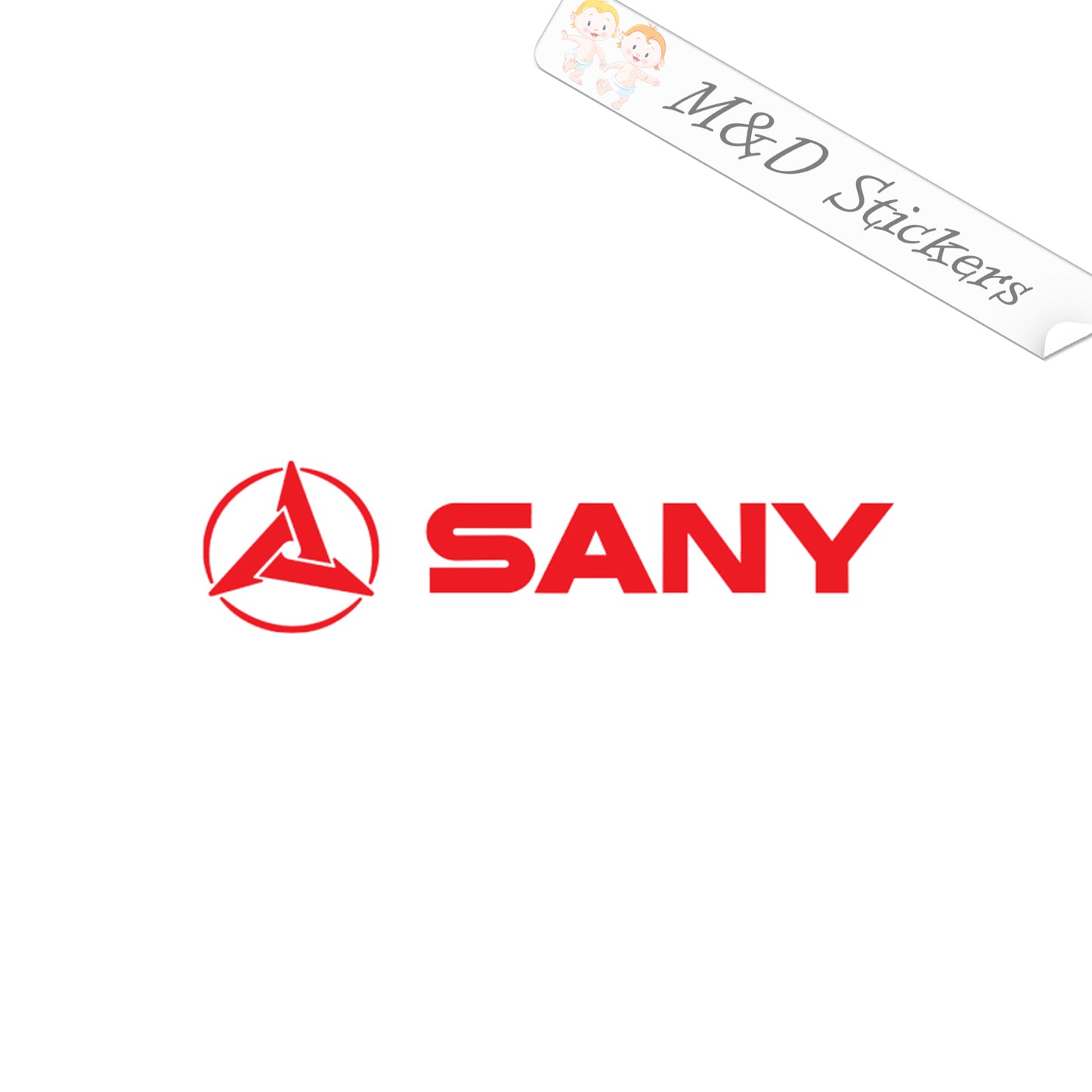 2x Sany Logo Vinyl Decal Sticker Different colors & size for Cars/Bikes/Windows