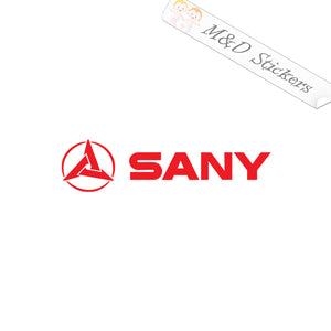 2x Sany Logo Vinyl Decal Sticker Different colors & size for Cars/Bikes/Windows