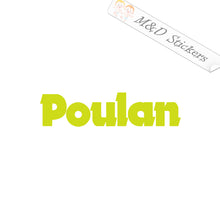 2x Poulan Logo Vinyl Decal Sticker Different colors & size for Cars/Bikes/Windows