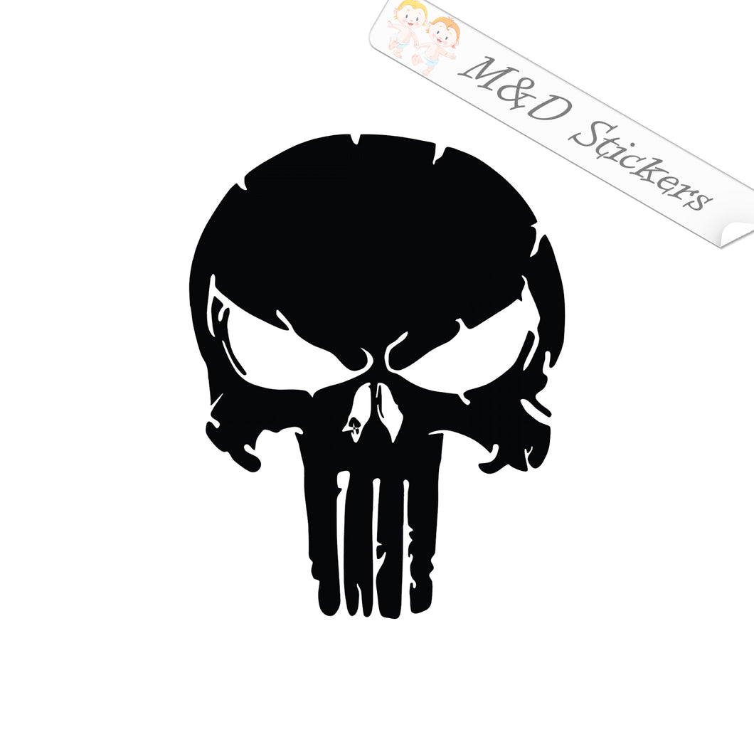 2x Punisher Vinyl Decal Sticker Different colors & size for Cars/Bikes/Windows