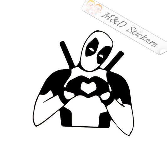 2x Deadpool Vinyl Decal Sticker Different colors & size for Cars/Bikes/Windows
