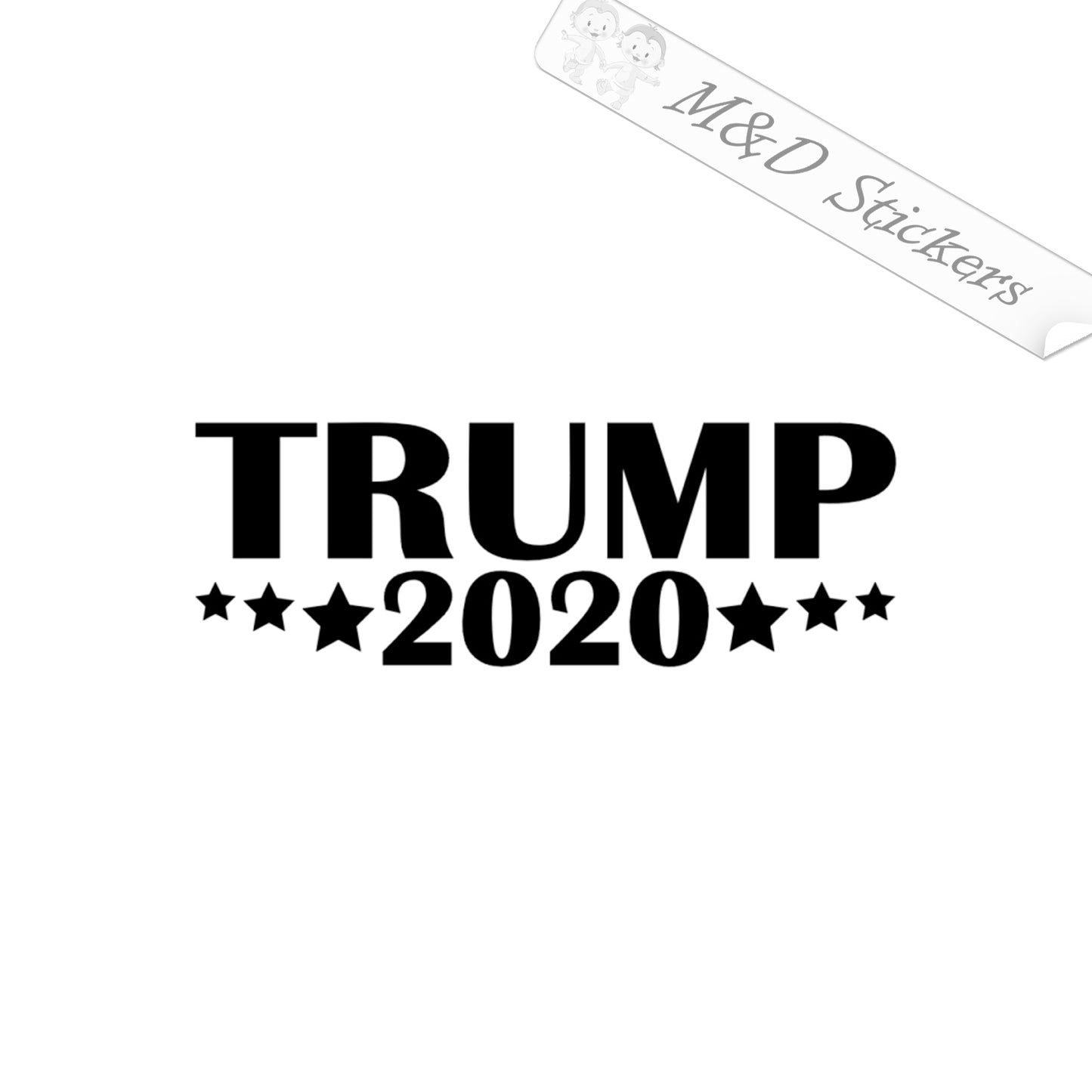 2x Trump 2020 Election Vinyl Decal Sticker Different colors & size for Cars/Bikes/Windows