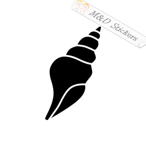 2x Seashell Vinyl Decal Sticker Different colors & size for Cars/Bikes/Windows