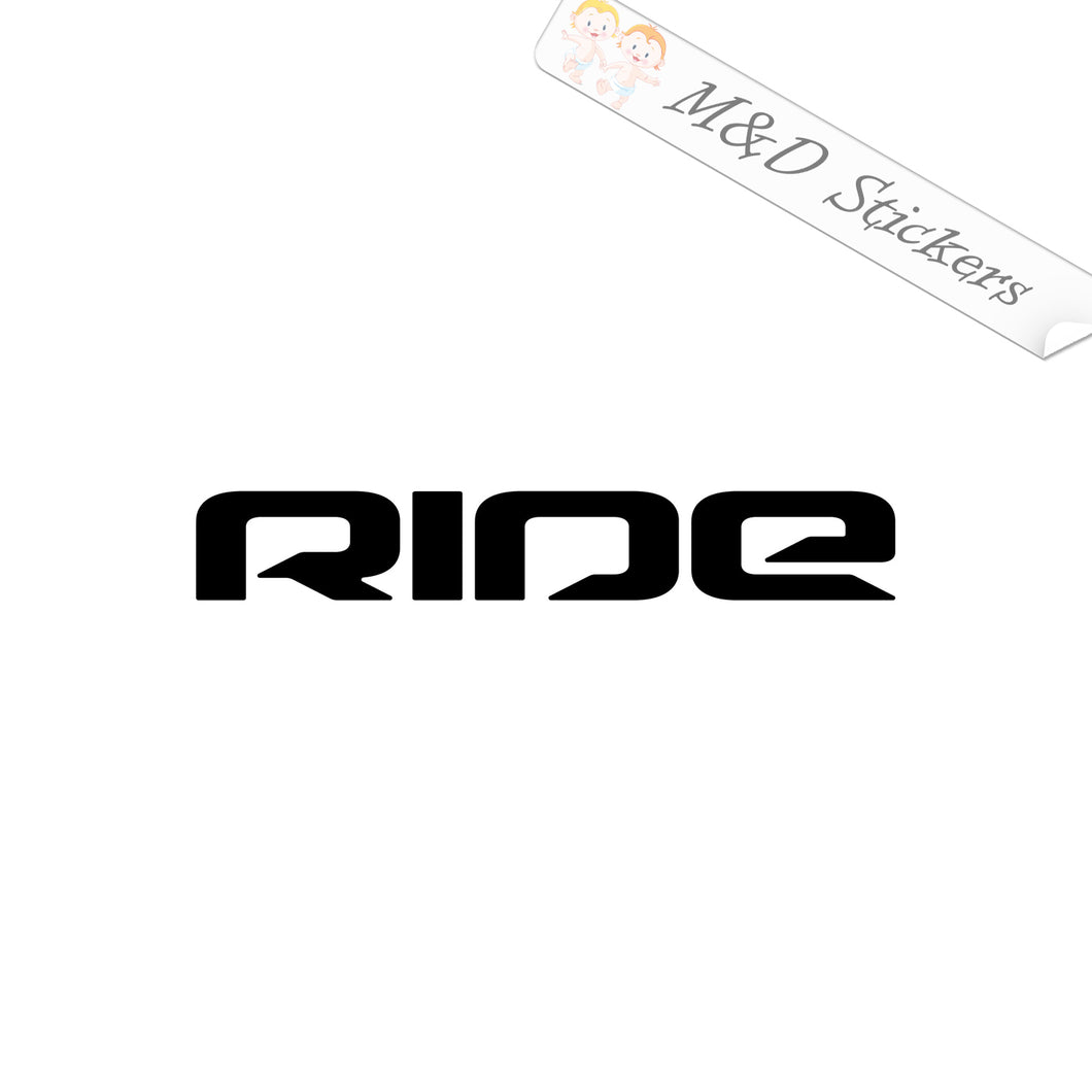 2x Ride Snowboards Logo Vinyl Decal Sticker Different colors & size for Cars/Bikes/Windows