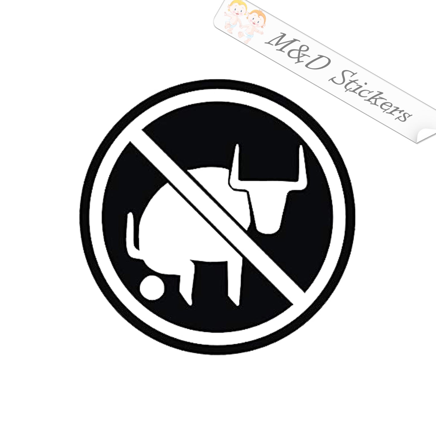 2x No bullshit Vinyl Decal Sticker Different colors & size for Cars/Bikes/Windows