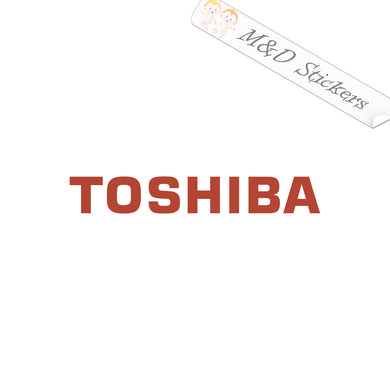 2x Toshiba Logo Vinyl Decal Sticker Different colors & size for Cars/Bikes/Windows