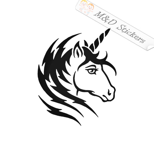 2x Unicorn Vinyl Decal Sticker Different colors & size for Cars/Bikes/Windows