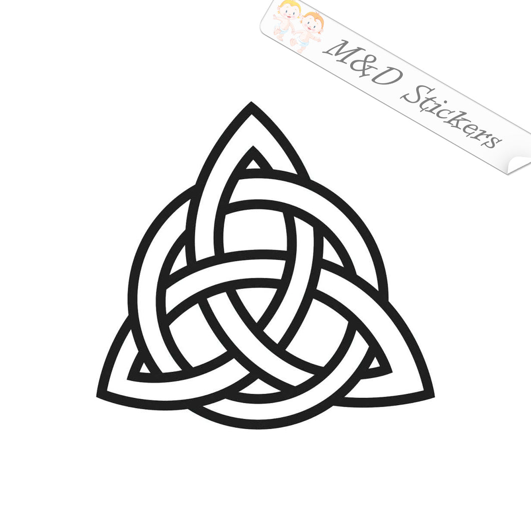 2x Celts Trinity knots Vinyl Decal Sticker Different colors & size for Cars/Bikes/Windows