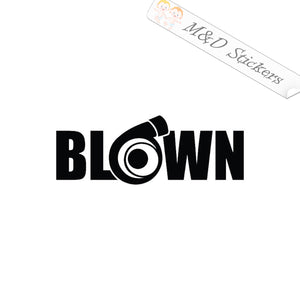 2x Turbo Boost Blown Vinyl Decal Sticker Different colors & size for Cars/Bikes/Windows
