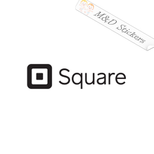 2x Square sign Vinyl Decal Sticker Different colors & size for Cars/Bikes/Windows