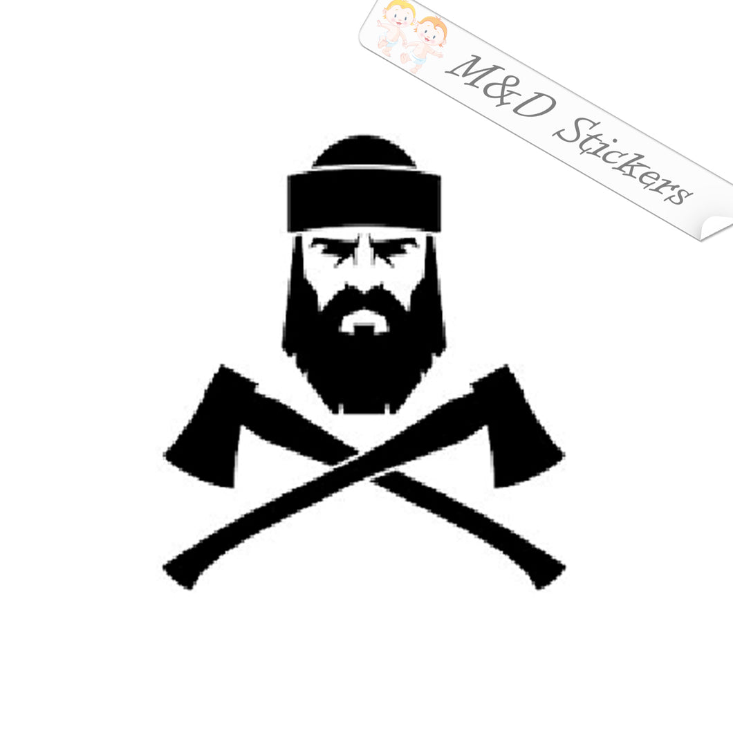 2x Lumberjack Vinyl Decal Sticker Different colors & size for Cars/Bikes/Windows